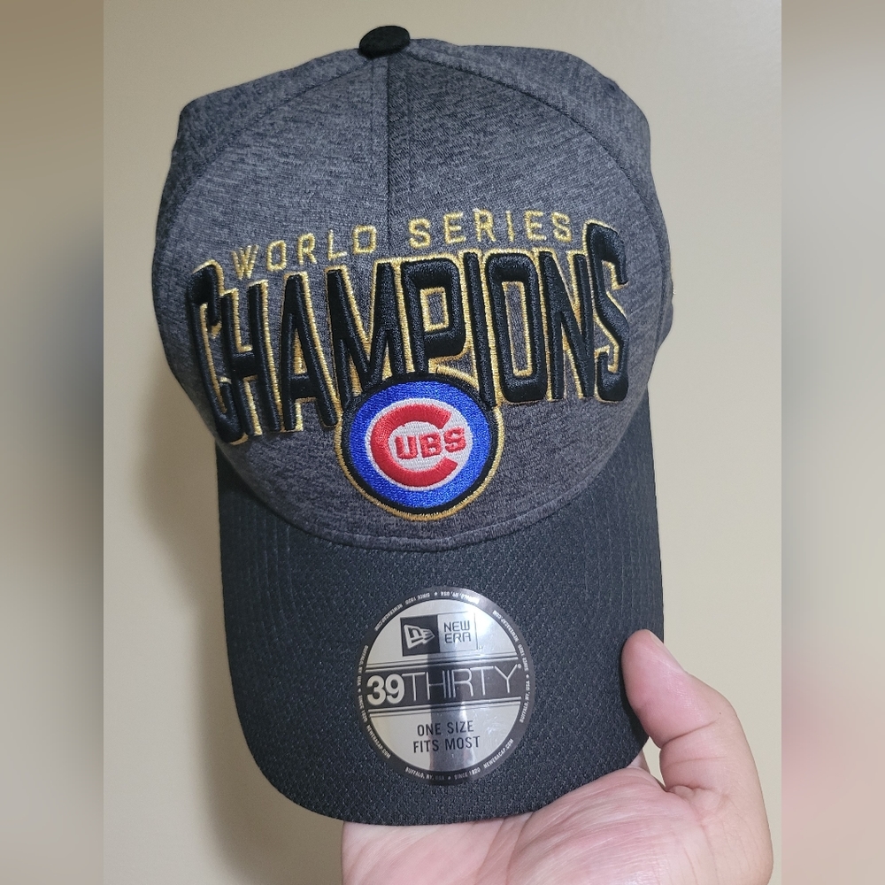Cubs world series hat